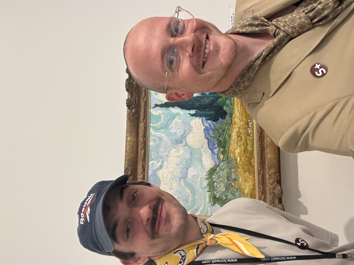 Jonathan Goudefroy and Michael Nickel of carry at the museum